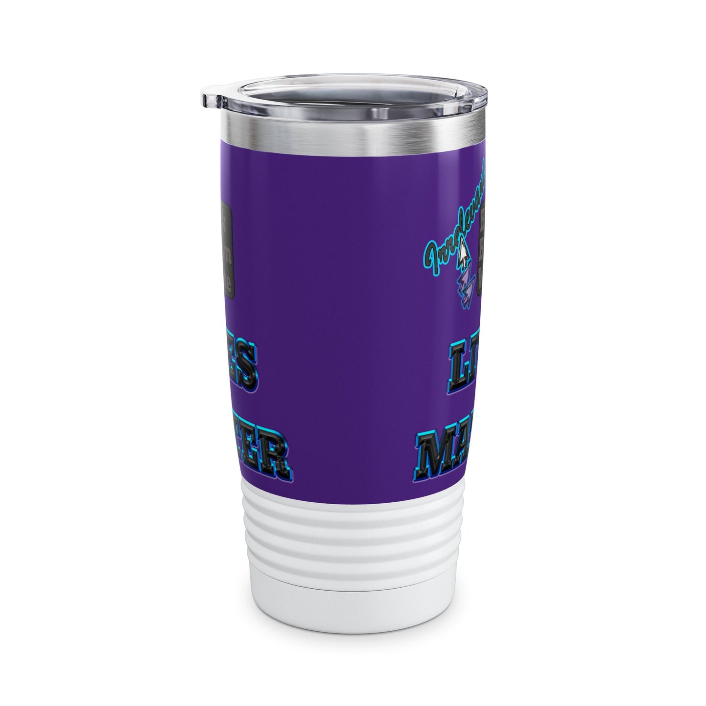 irrelevant - Ringneck Tumbler, 20oz (purple)