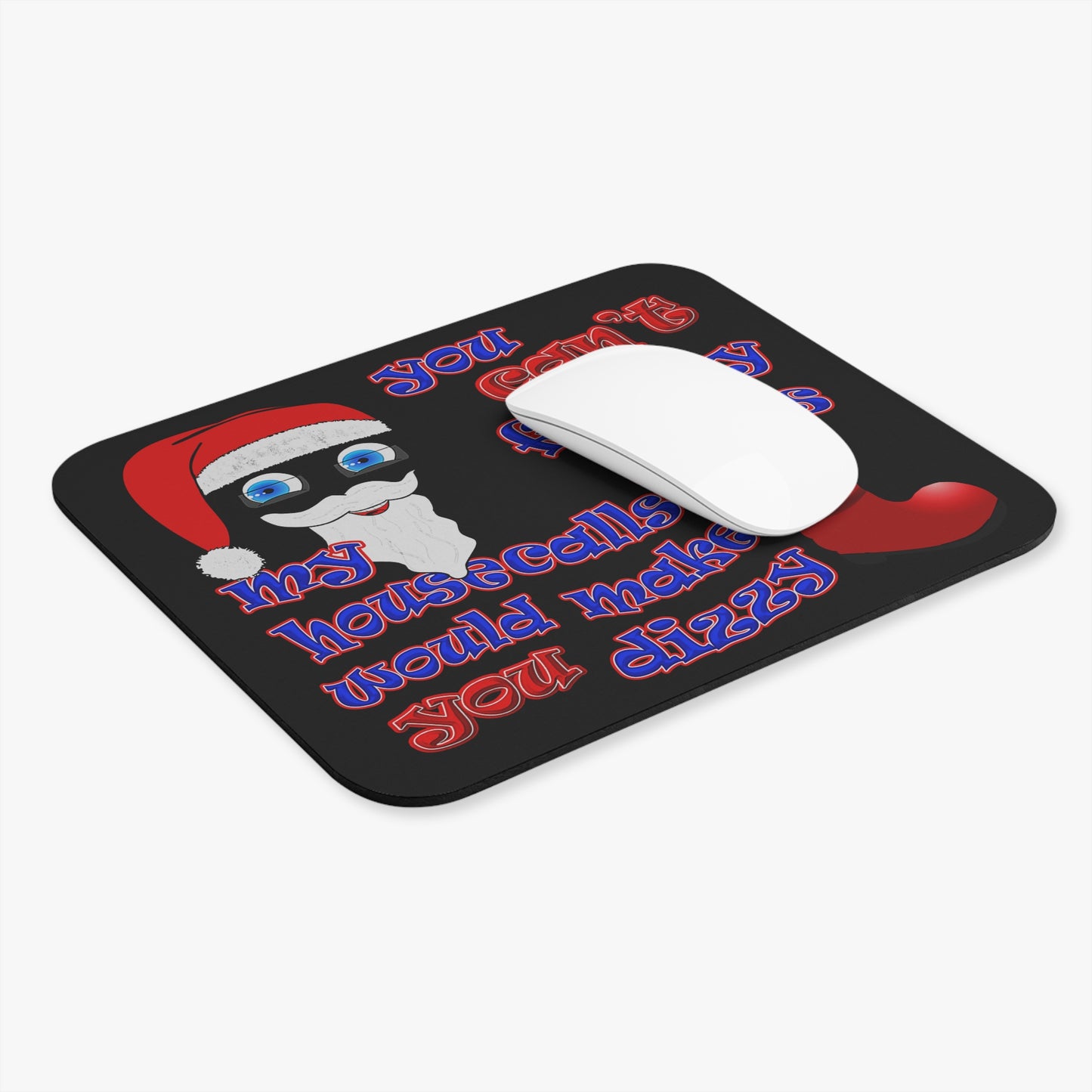santa's shoes - Mouse Pad (Rectangle) (black)
