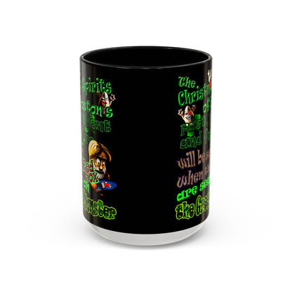 christmas spirits of boston - Accent Mug (black)