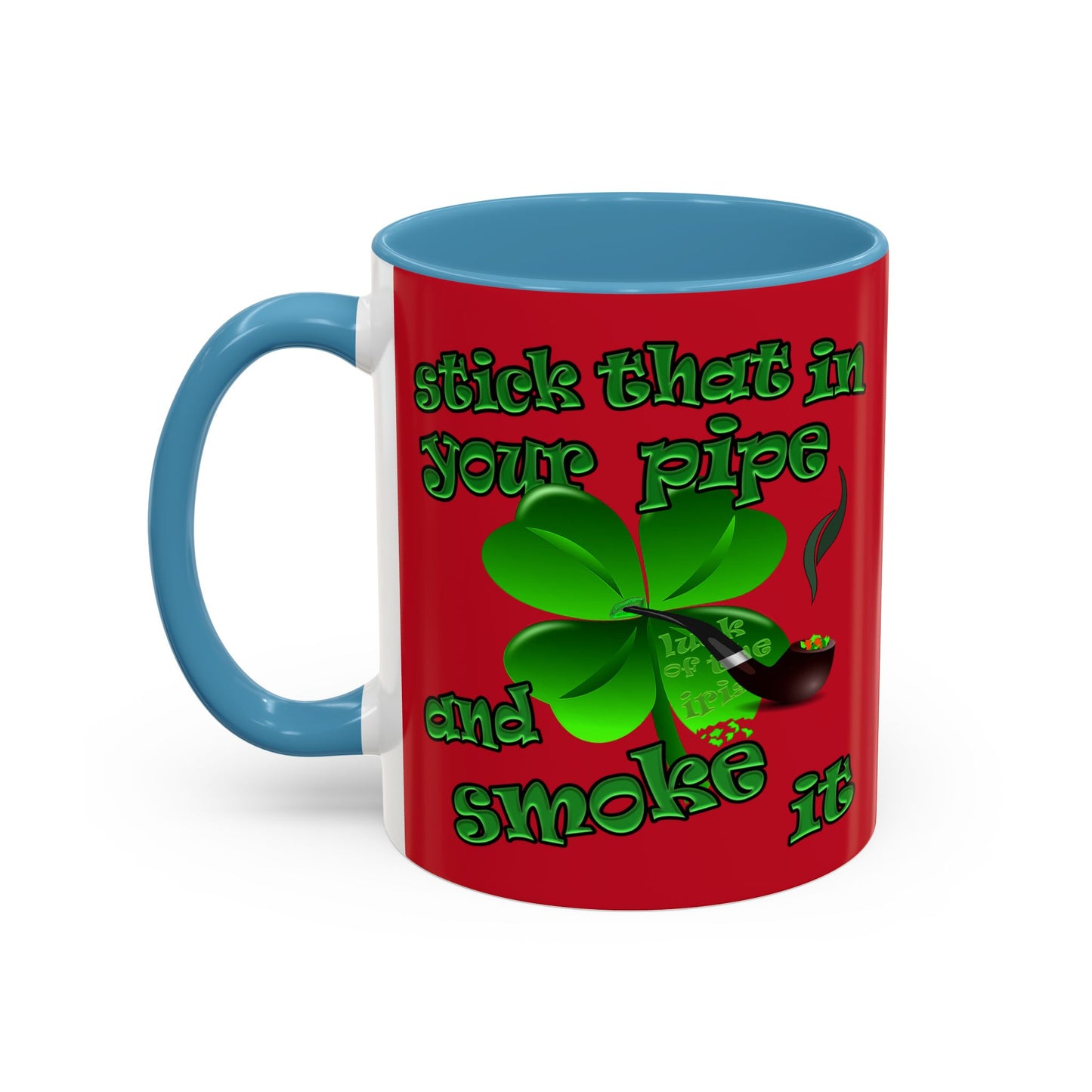 celtics logo - Accent Mug (dark red)