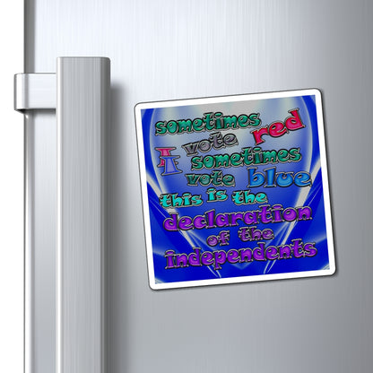 declaration of the independents - Magnets - (blue-white wave)