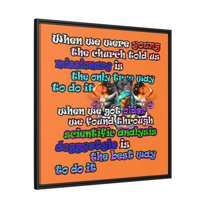 doggystyle - framed canvas art (crusta)