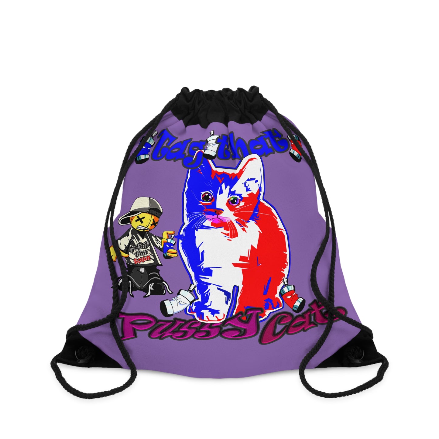tag that - Drawstring Bag (light purple)