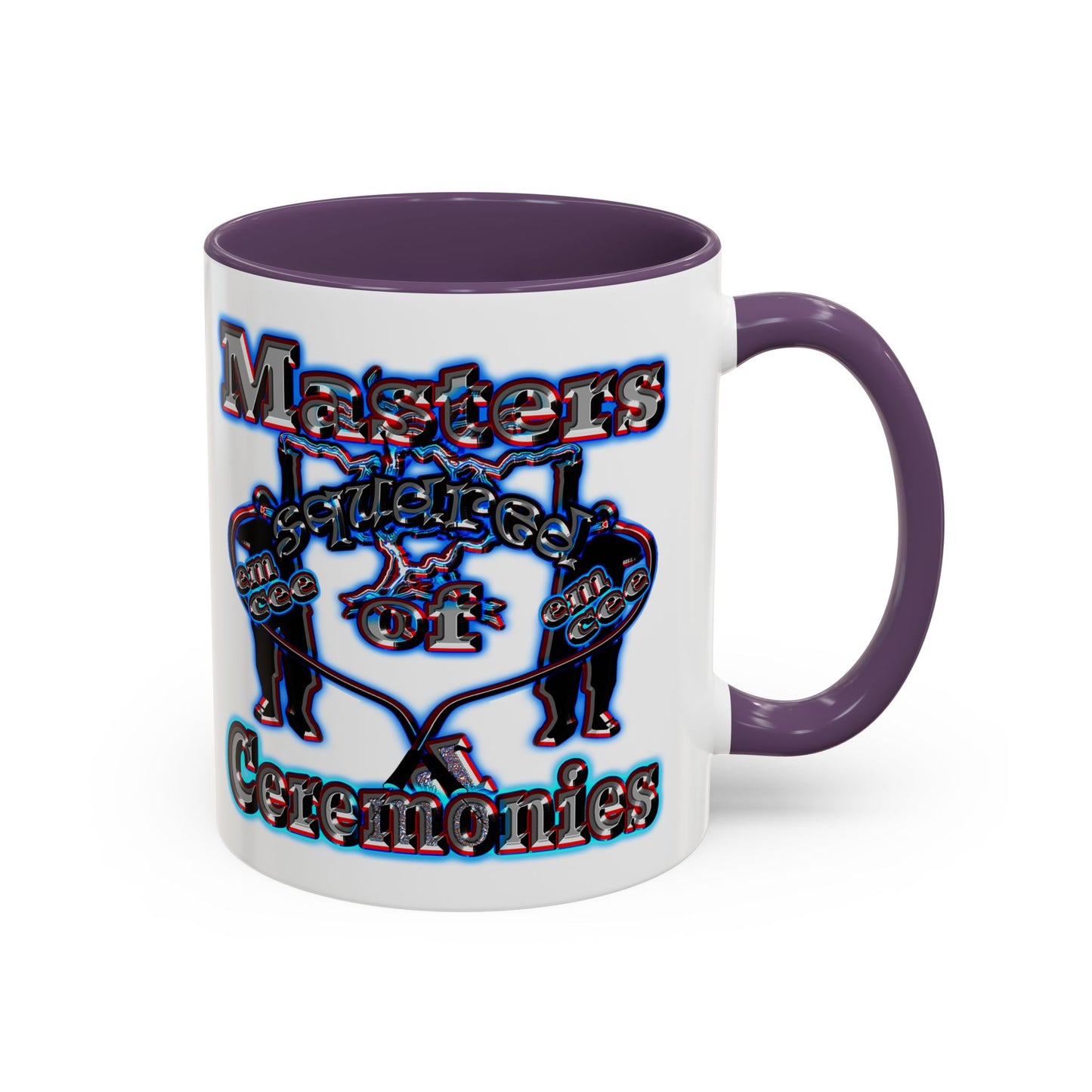 em cee squared - Accent Mug (white)