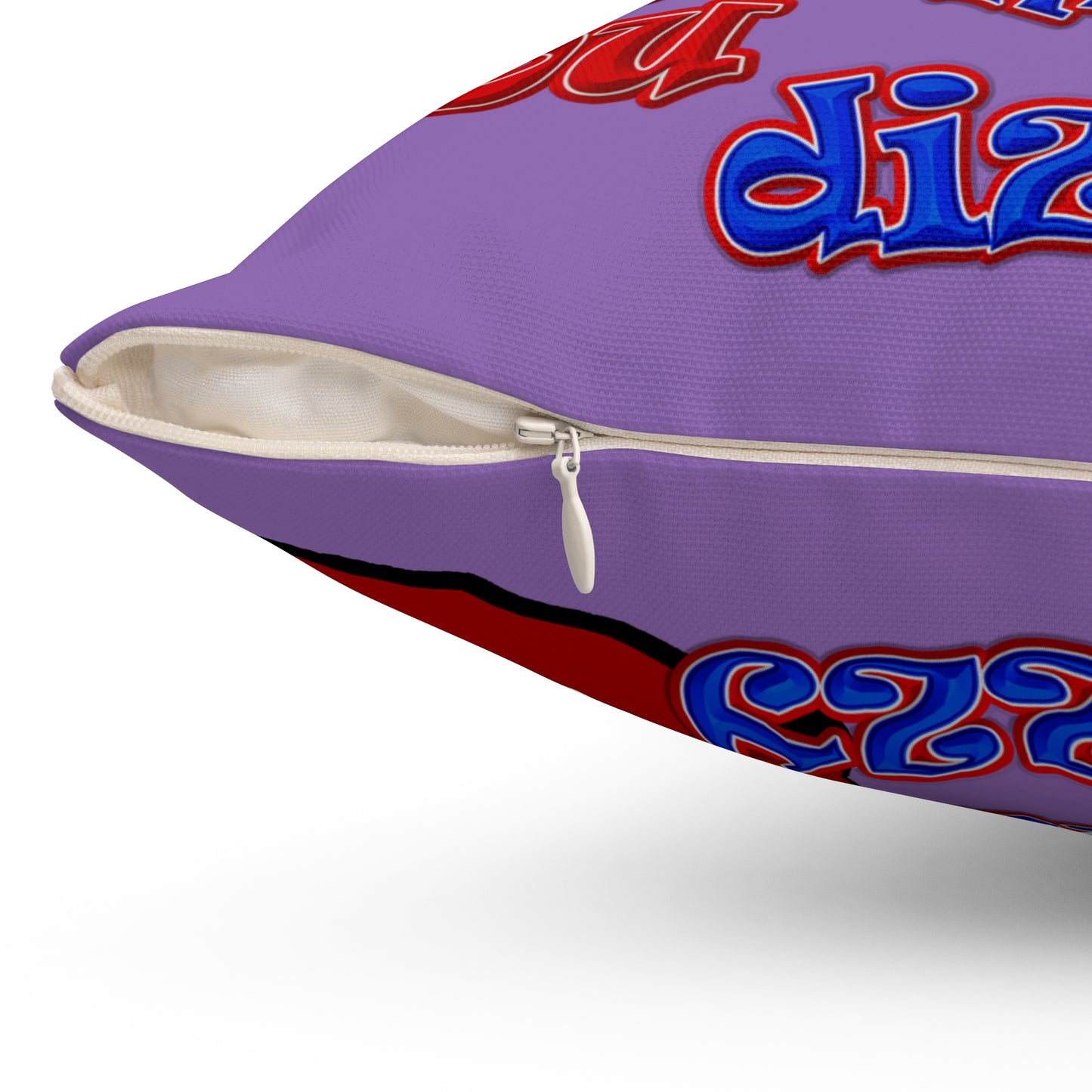 santa's shoes - Spun Polyester Square Pillow - (light purple)