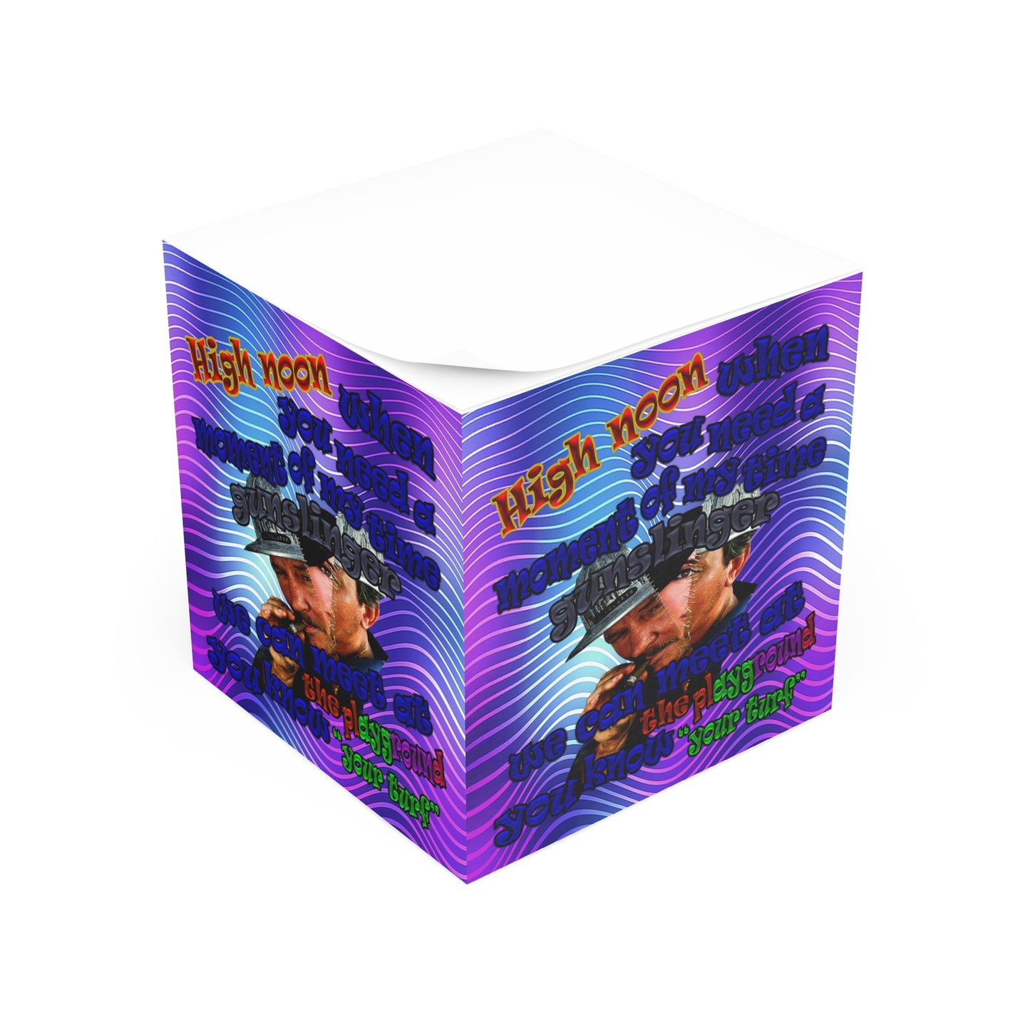 high noon - note cube (purple wave)