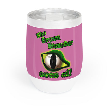 green monster - Chill Wine Tumbler (light pink)