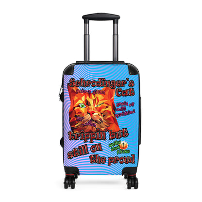 schrodinger's cat - Suitcase (light blue-purple wave)