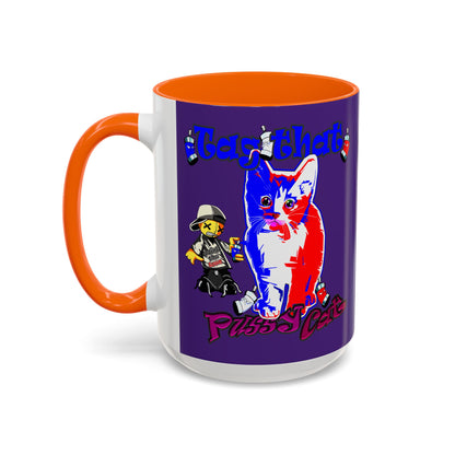 tag that - Accent Mug (purple)