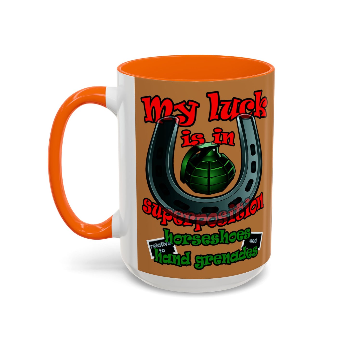 my luck - Accent Mug (light brown)