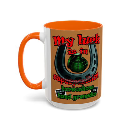 my luck - Accent Mug (light brown)