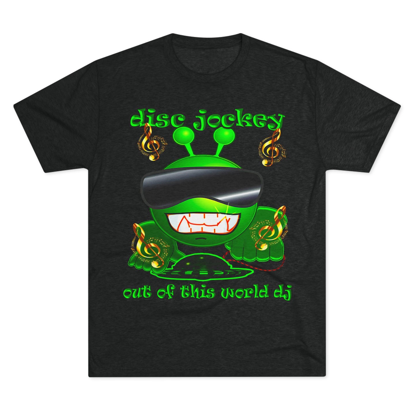 disc jockey - Unisex Tri-Blend Crew Tee