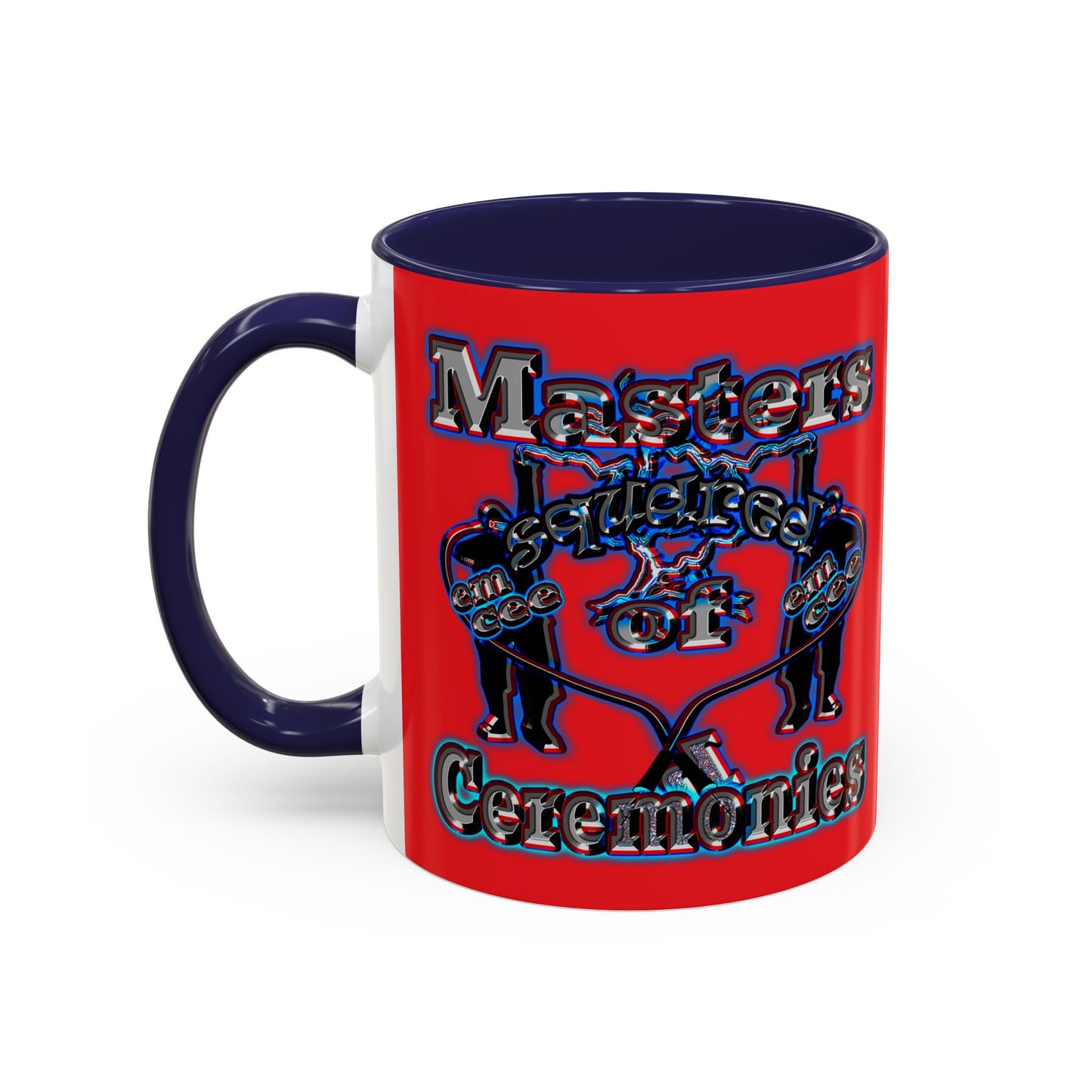 em cee squared - Accent Mug (red)