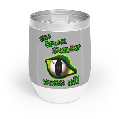 green monster - Chill Wine Tumbler (light grey)
