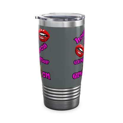 hoes b4 bros - Ringneck Tumbler, 20oz (dark grey)