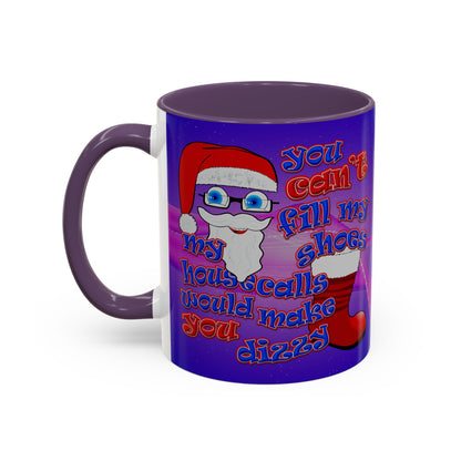 santa's shoes - Accent Mug (purple-pink wave)