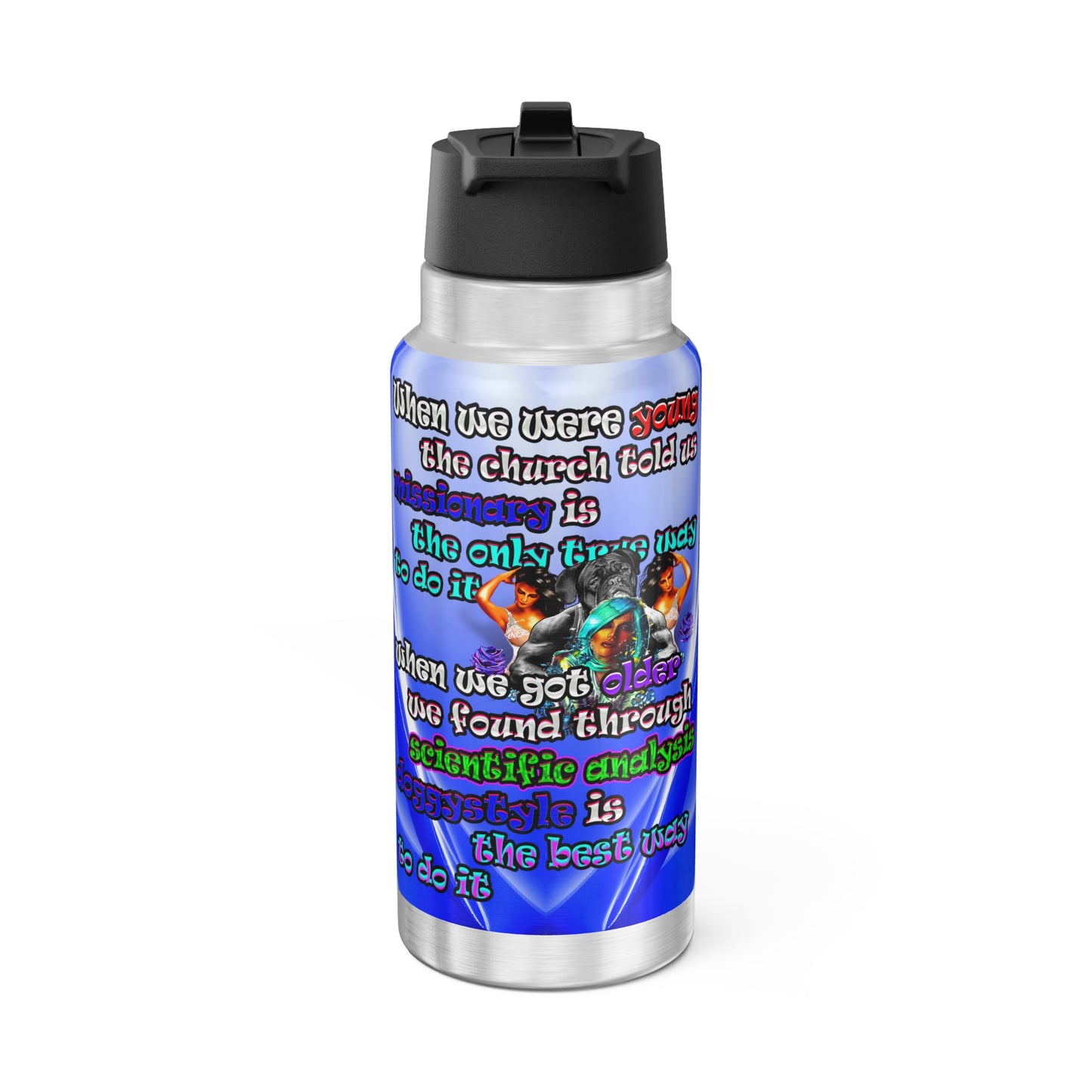 doggystyle - Gator Tumbler, 32oz  (blue-white wave)