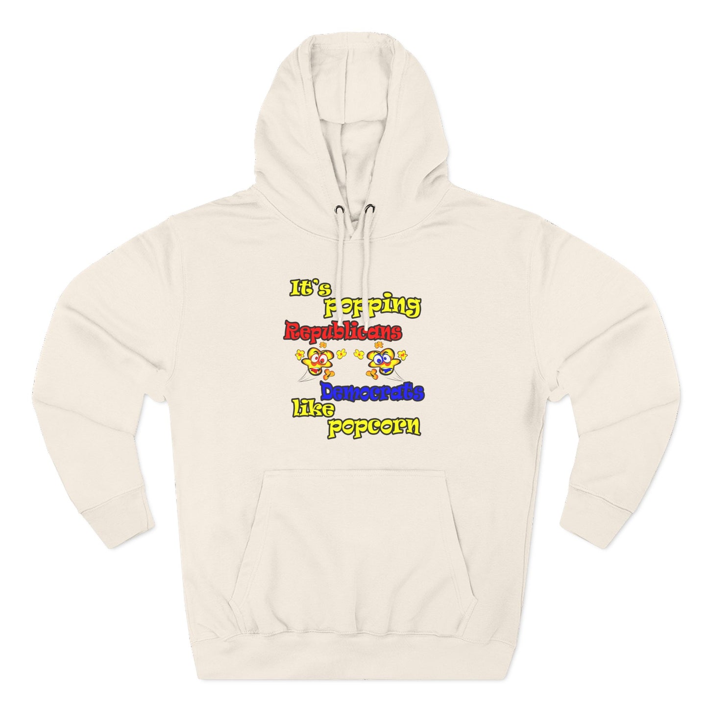 popping like popcorn - Three-Panel Fleece Hoodie