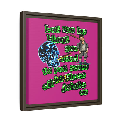 og - framed canvas art (pink)
