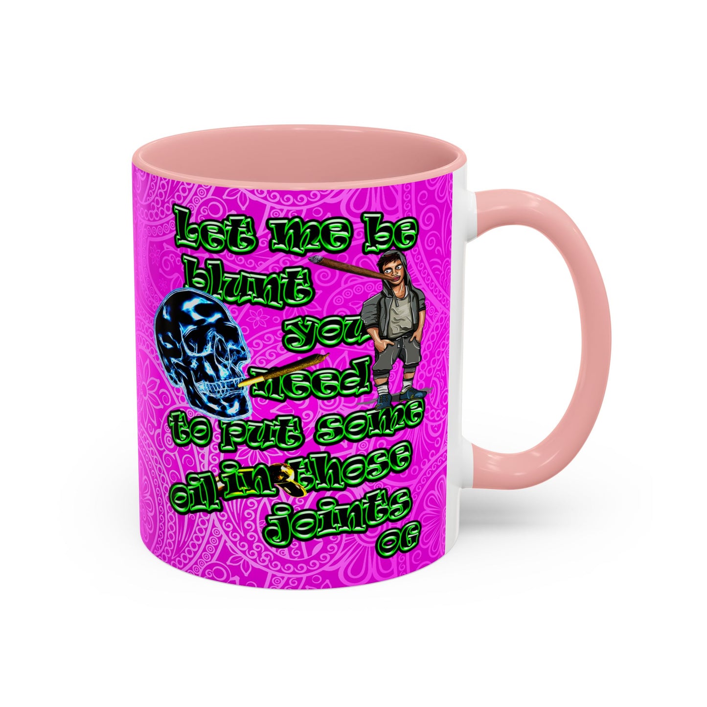 og - Accent Mug (pink swirl)