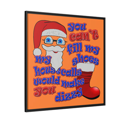 santa's shoes - framed canvas art (crusta)