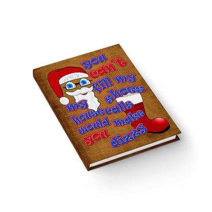 santa's shoes - journal-lined (brown papyrus)