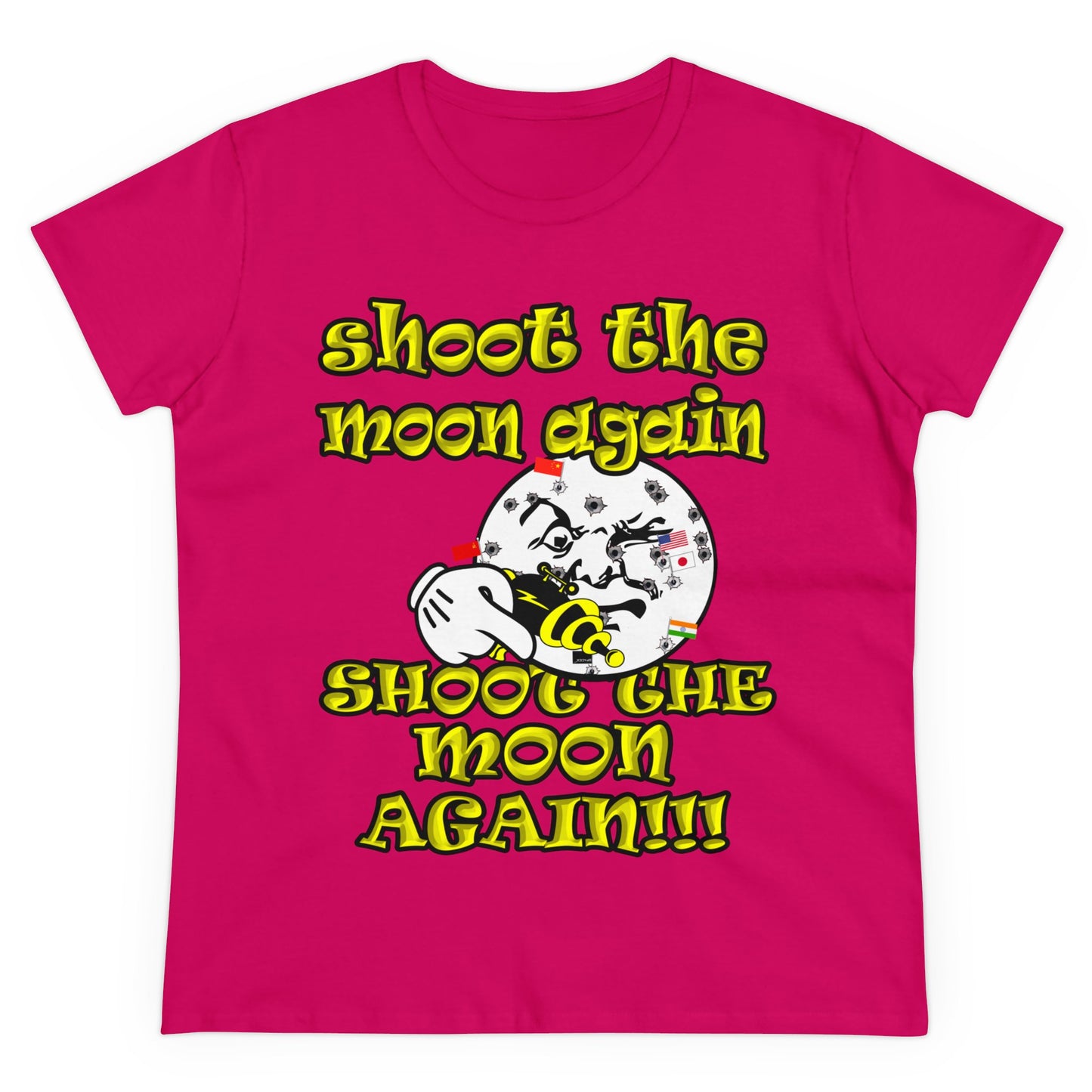 shoot the moon again - Women's Midweight Cotton Tee