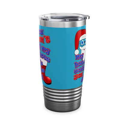 santa's shoes - Ringneck Tumbler, 20oz (turquoise)