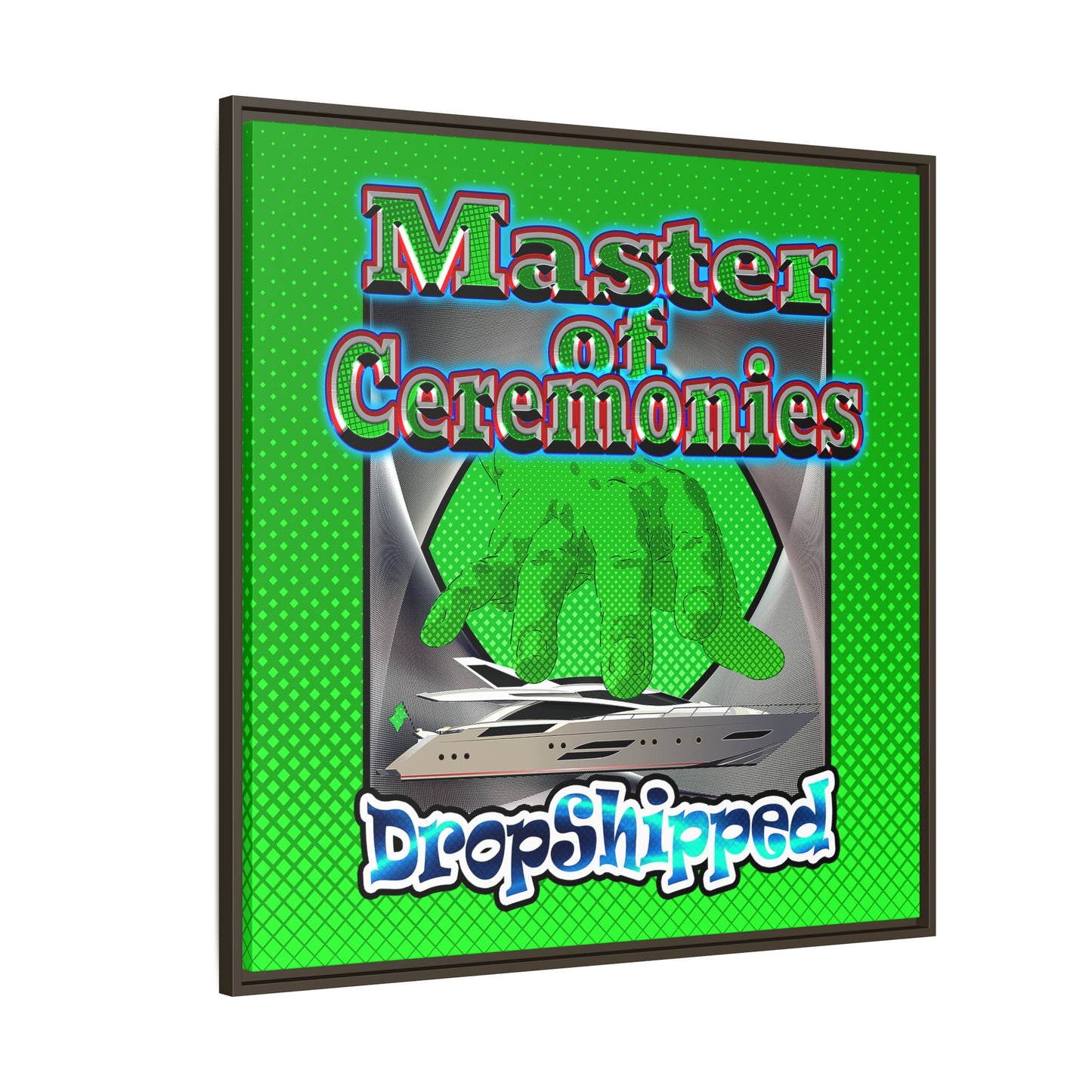 logo - framed canvas art (logo green)
