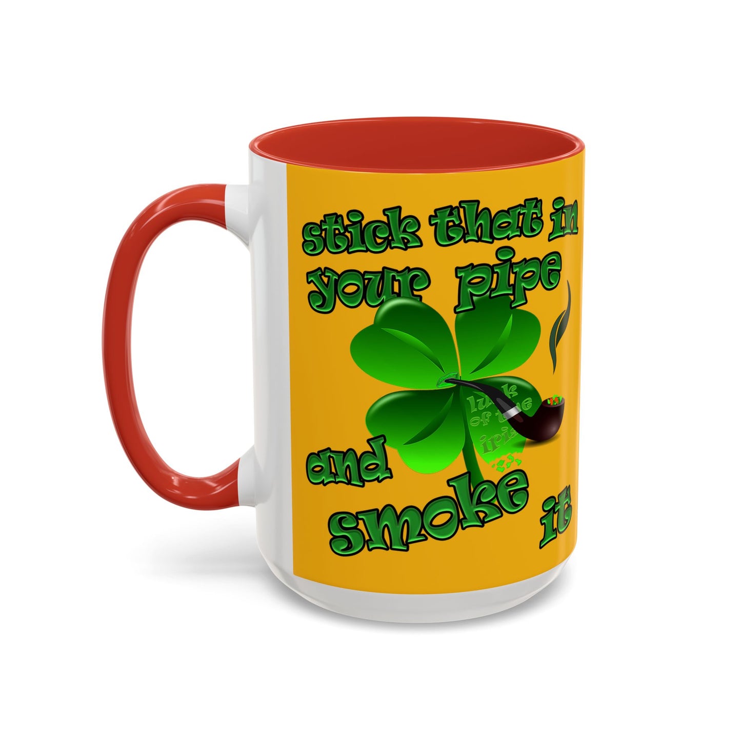 celtics logo - Accent Mug (yellow)