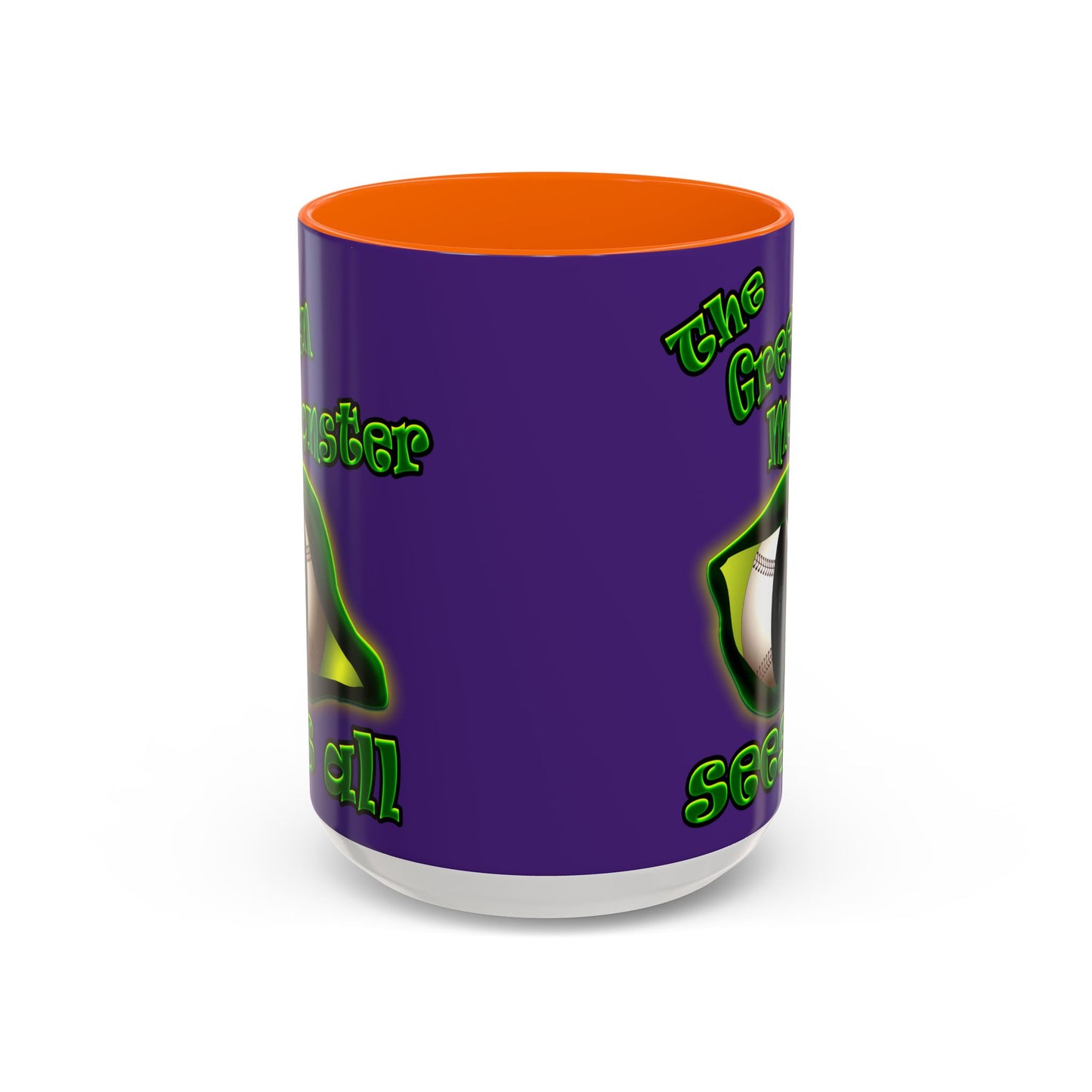 green monster - Accent Mug (purple)