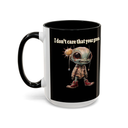 I don't care that your grey - Accent Mug (black)