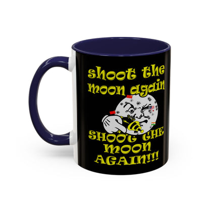 shoot the moon again - Accent Mug (black)