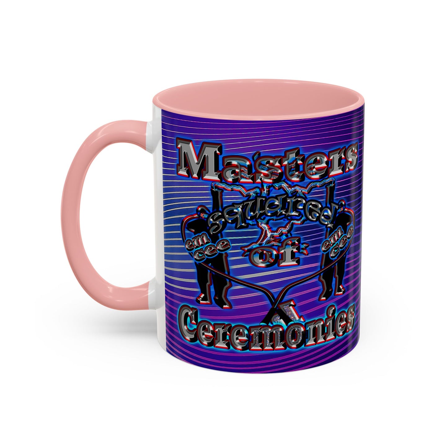 em cee squared - Accent Mug (purple wave)