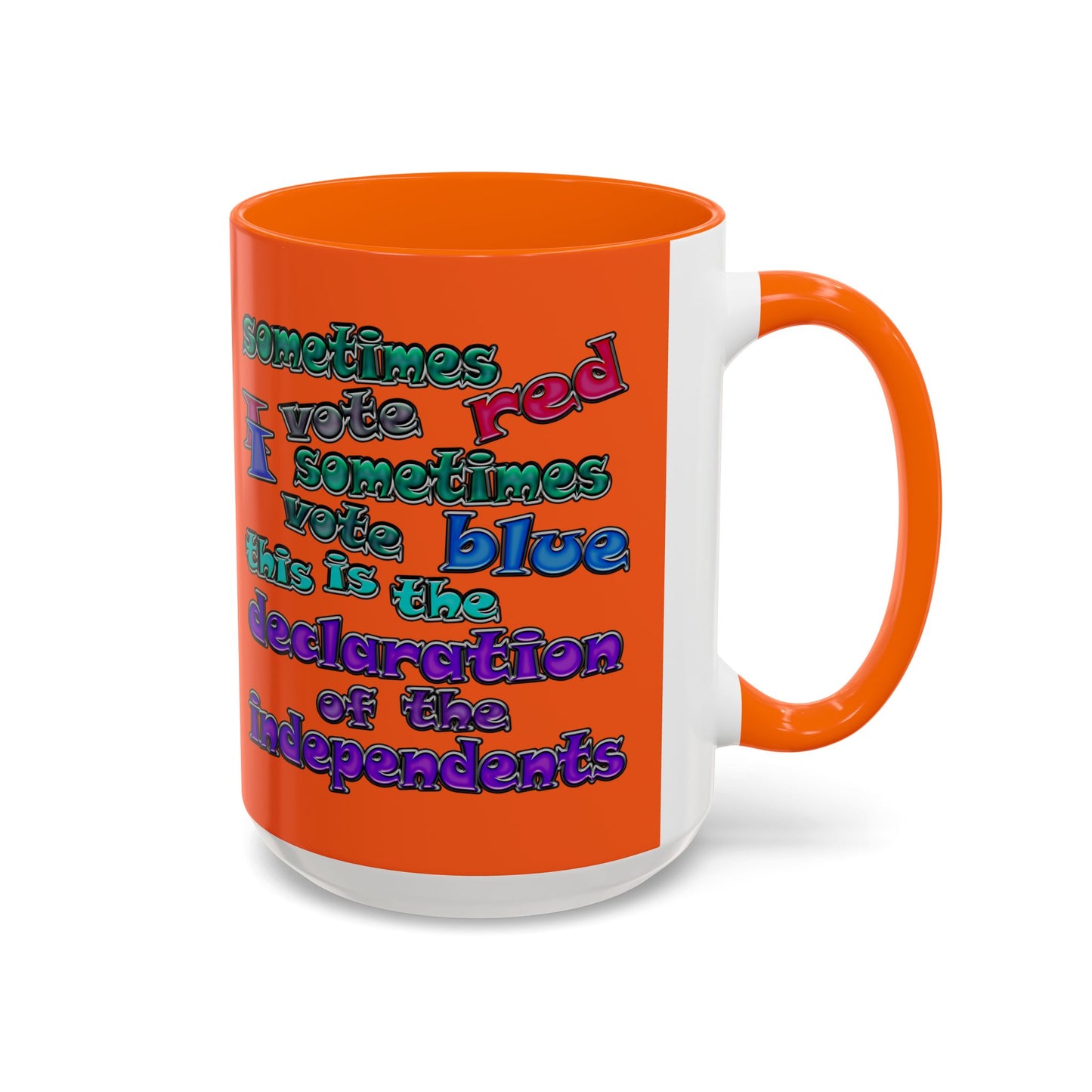 declaration of the independents - Accent Mug (orange)