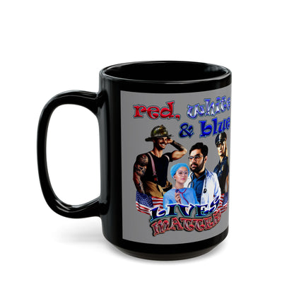 rw&b lives matter - Black Mug (grey)