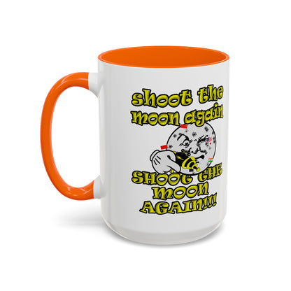 shoot the moon again - Accent Mug (white)