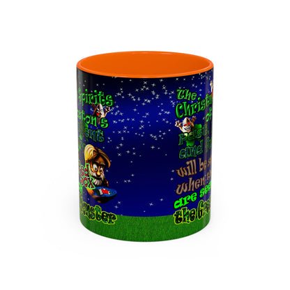 christmas spirits of boston - Accent Mug ('snoops' background)