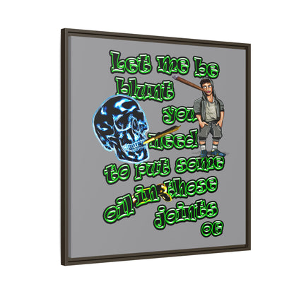 og - framed canvas art (grey)