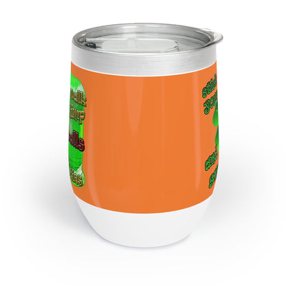 celtics logo - Chill Wine Tumbler (crusta)