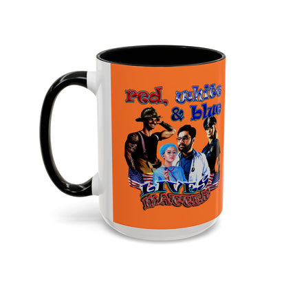 rw&b lives matter - Accent Mug (crusta)