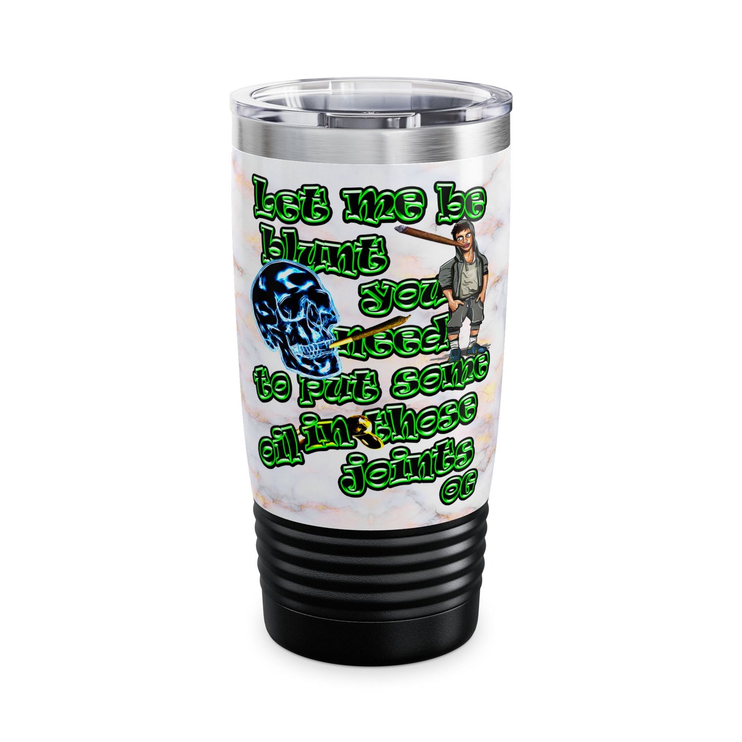 og - Ringneck Tumbler, 20oz (white marble)
