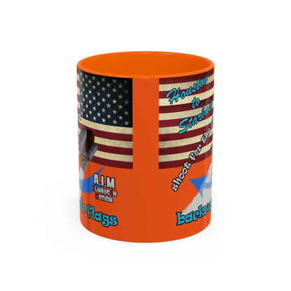 shoot for the stars - Accent Mug (orange)