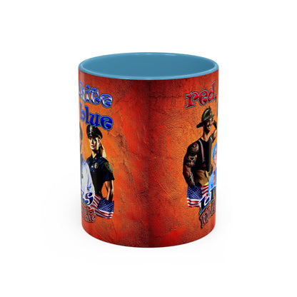 rw&b lives matter - Accent Mug (burnt orange)