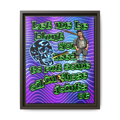 og - framed canvas art (purple wave)