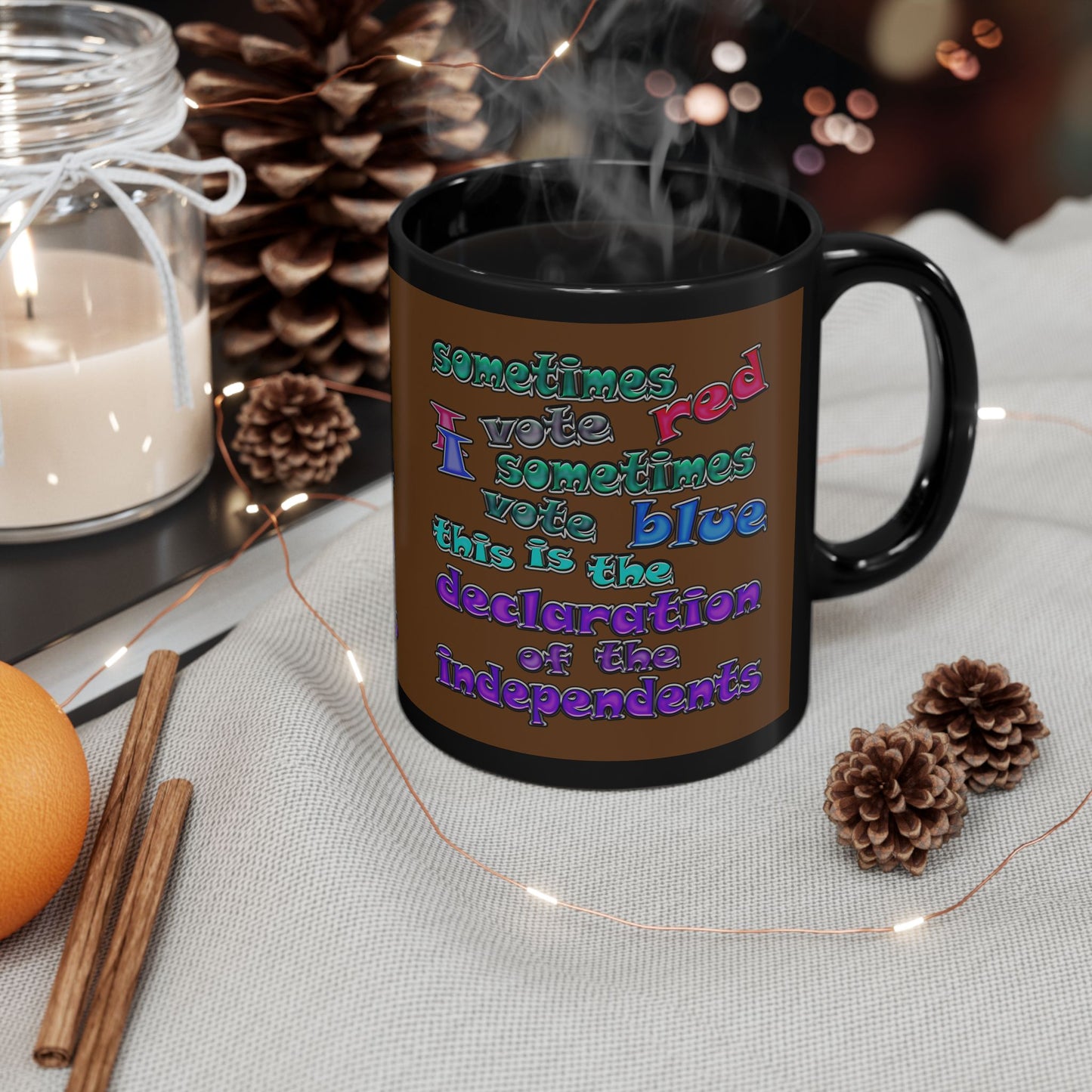 declaration of the independents - Black Mug (brown)