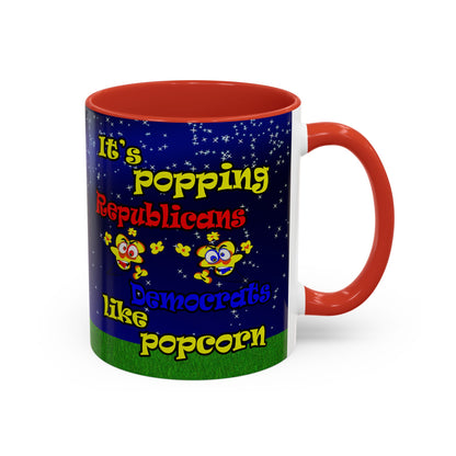 popping like popcorn - Accent Mug ('snoops' background)
