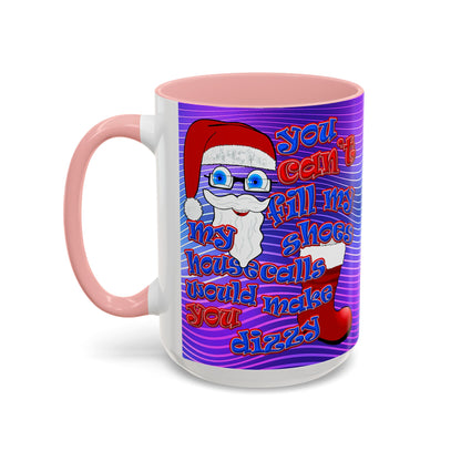 santa's shoes - Accent Mug (purple wave)