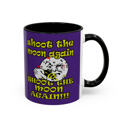 shoot the moon again - Accent Mug (purple)