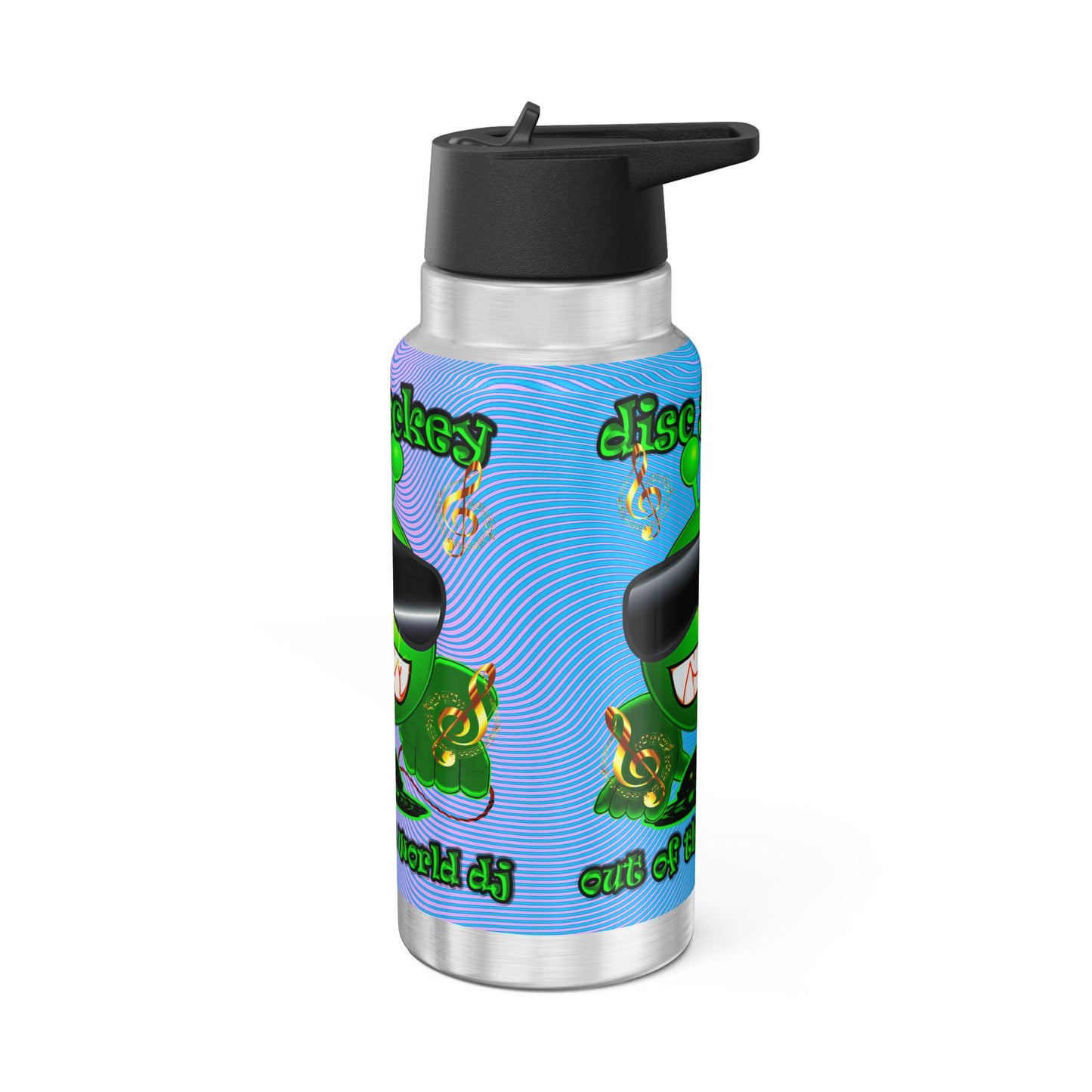 disc jockey - Gator Tumbler, 32oz (light blue-purple wave)